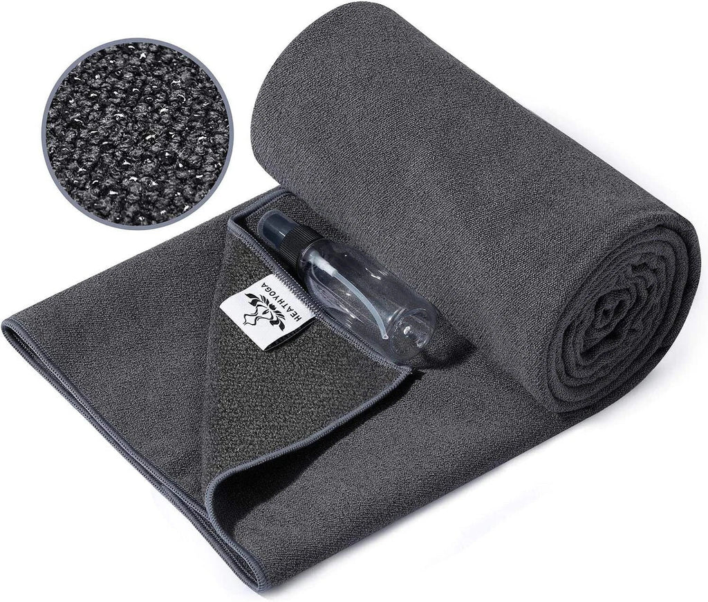 Microfiber Yoga Mat Towel Non Slip for Hot Yoga, Random Color