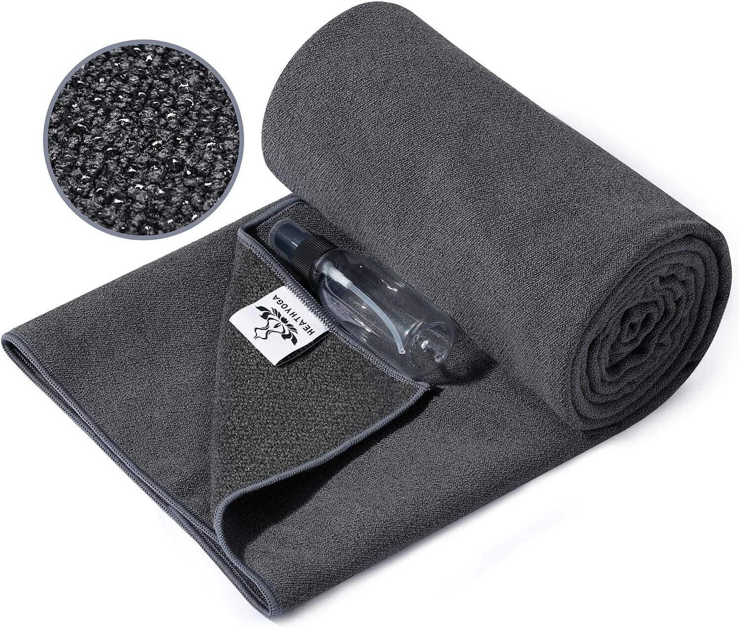 Microfiber Yoga Mat Towel Non Slip for Hot Yoga, Random Color