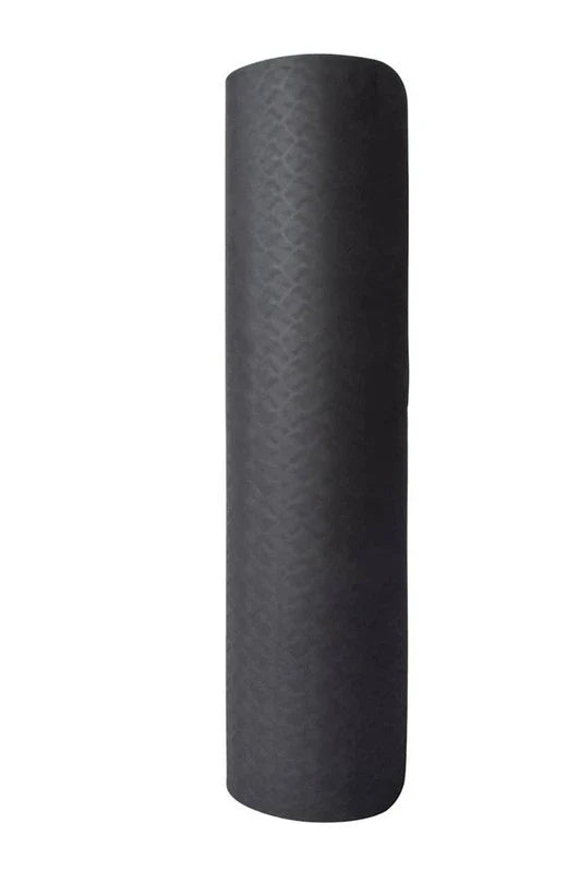 Black Yoga Mat,Extra Thick Exercise Mat for Fitness, Pilates, Workout