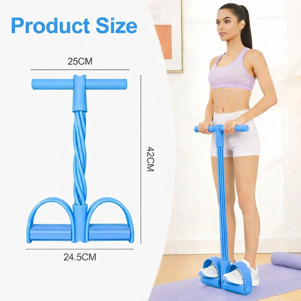 Foot Leg Pedal Resistance Band Body Stretch Pull Puller Rope Home Yoga Exercise